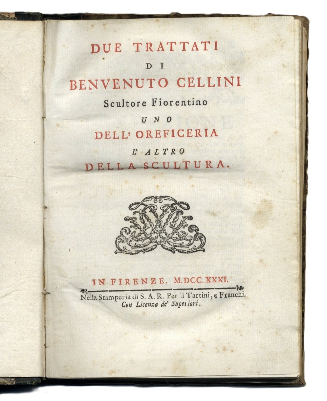 Due Trattati: uno dell'Oreficeria, l'altro della Scultura. | Immagine principale