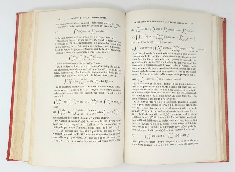 Elementi di calcolo infinitesimale.&amp;nbsp;Parte prima: Calcolo differenziale. Parte seconda: Calcolo …