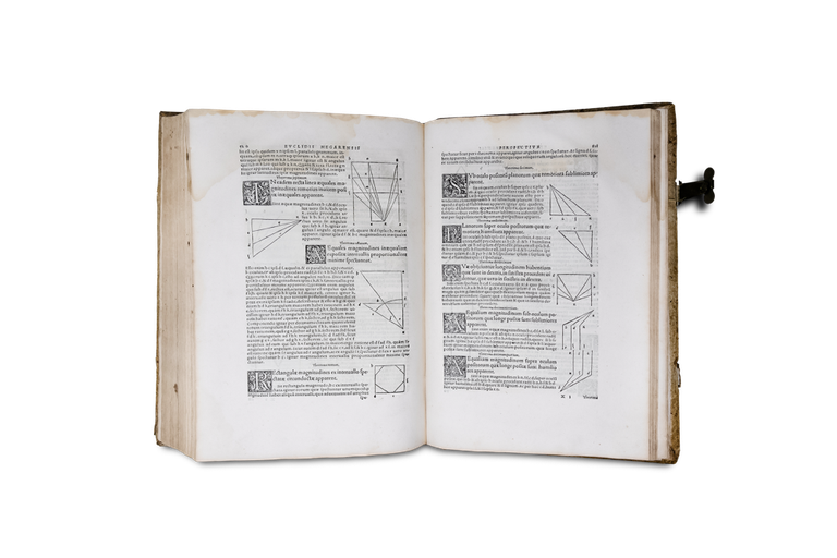 Elementorum Geometricorum. Lib. XV. Cum expositione Theonis in priores XIII … | Immagine Gallery 1