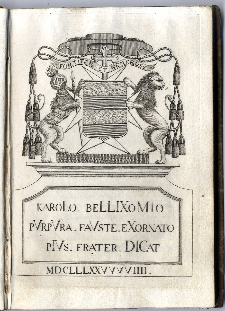 Elogio dell'eminentissimo Cardinale Carlo Bellisomi patrizio pavese.