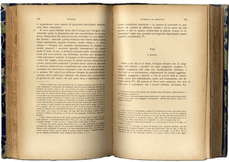 Epicuro. Opere, Frammenti, Testimonianze sulla sua Vita, tradotti con introduzione …