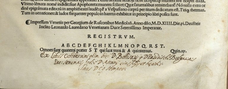 Epigrammata Libri XIIII. Una cum Commentariis Domitii Chalderini et Georgii …