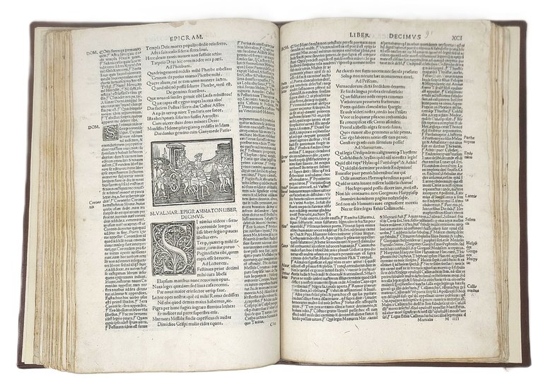 Epigrammaton libri XIIII. Interpretantibus Domitio Calderino Georgioque Merula. Una cum …