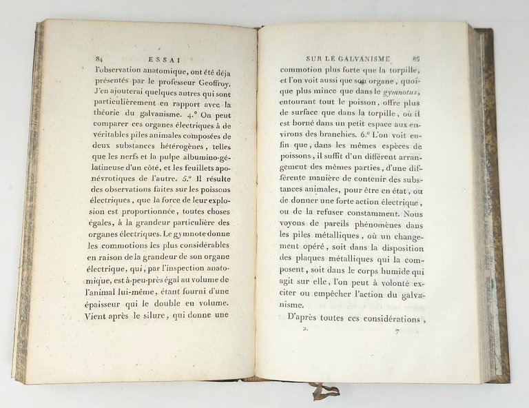 Essai Th&amp;eacute;orique et Exp&amp;eacute;rimental sur le Galvanisme, avec une s&amp;eacute;rie …