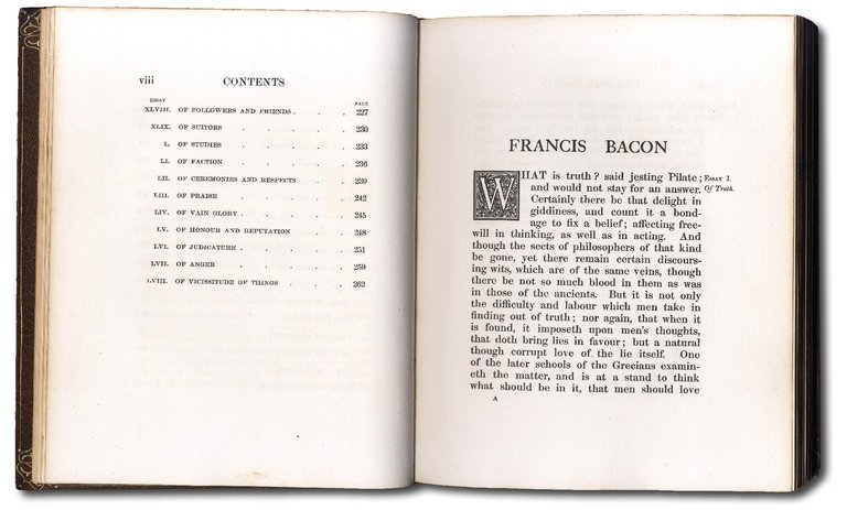 Essays of Bacon.