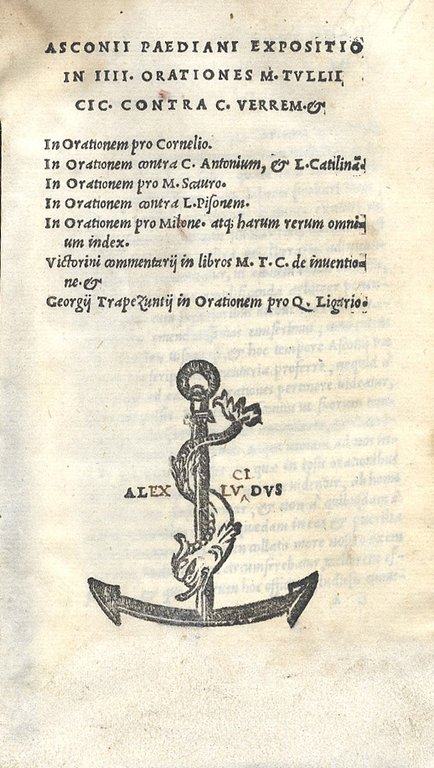 Expositio in IIII Orationes M. Tullii Cic(eronis) contra C. Verrem …
