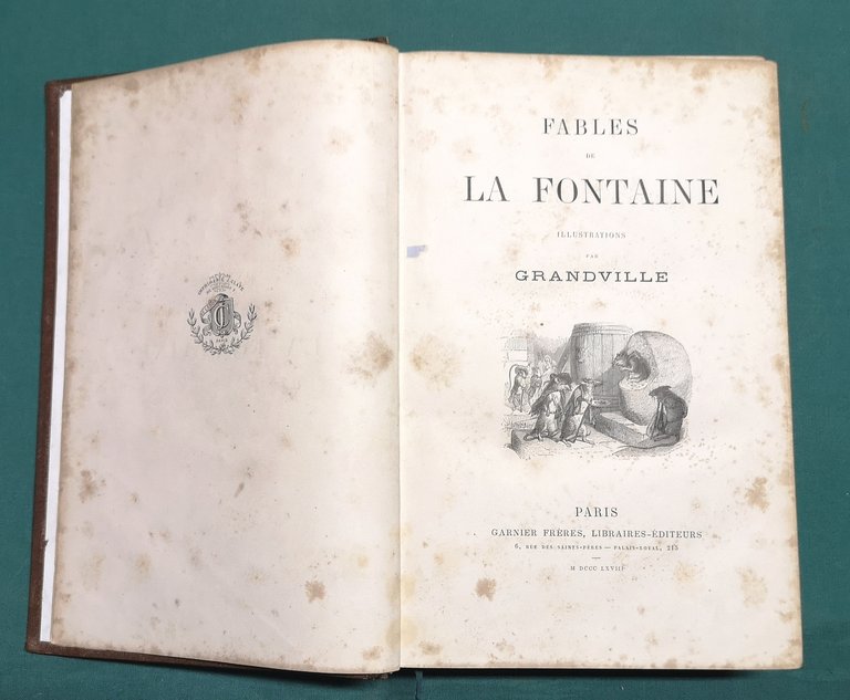 Fables de La Fontaine. Illustrations par Grandville.