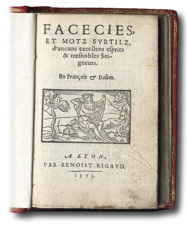 Facecies, et mots subtils, d'aucuns excellens espritz et tresnobles seigneurs. …