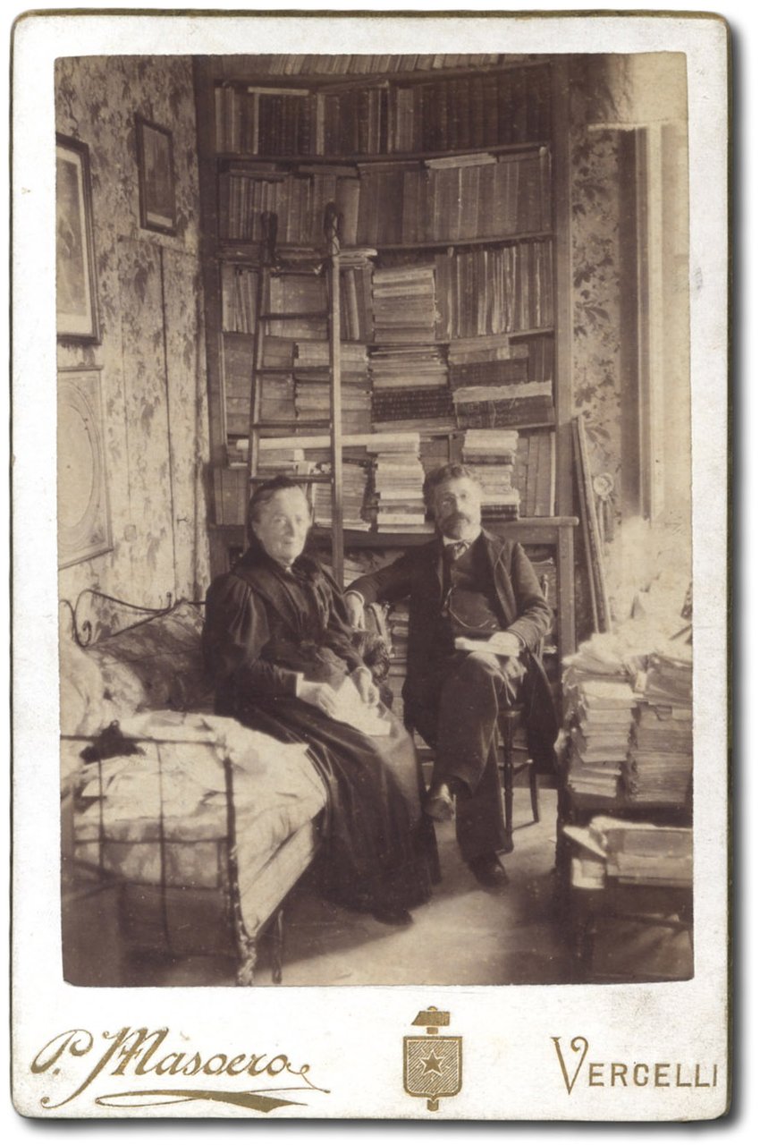 Faldella con la madre.