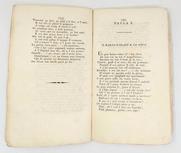Favole Morali scritte in terza rima piemontese. (In fine), Ode: …