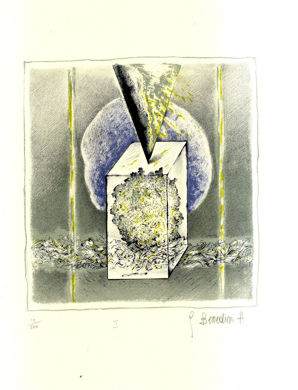 Fiori cosmici. 5 litografie originali a colori.