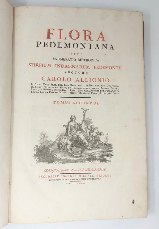 Flora Pedemontana, sive enumeratio methodica Stirpium indigenarum Pedemontii.