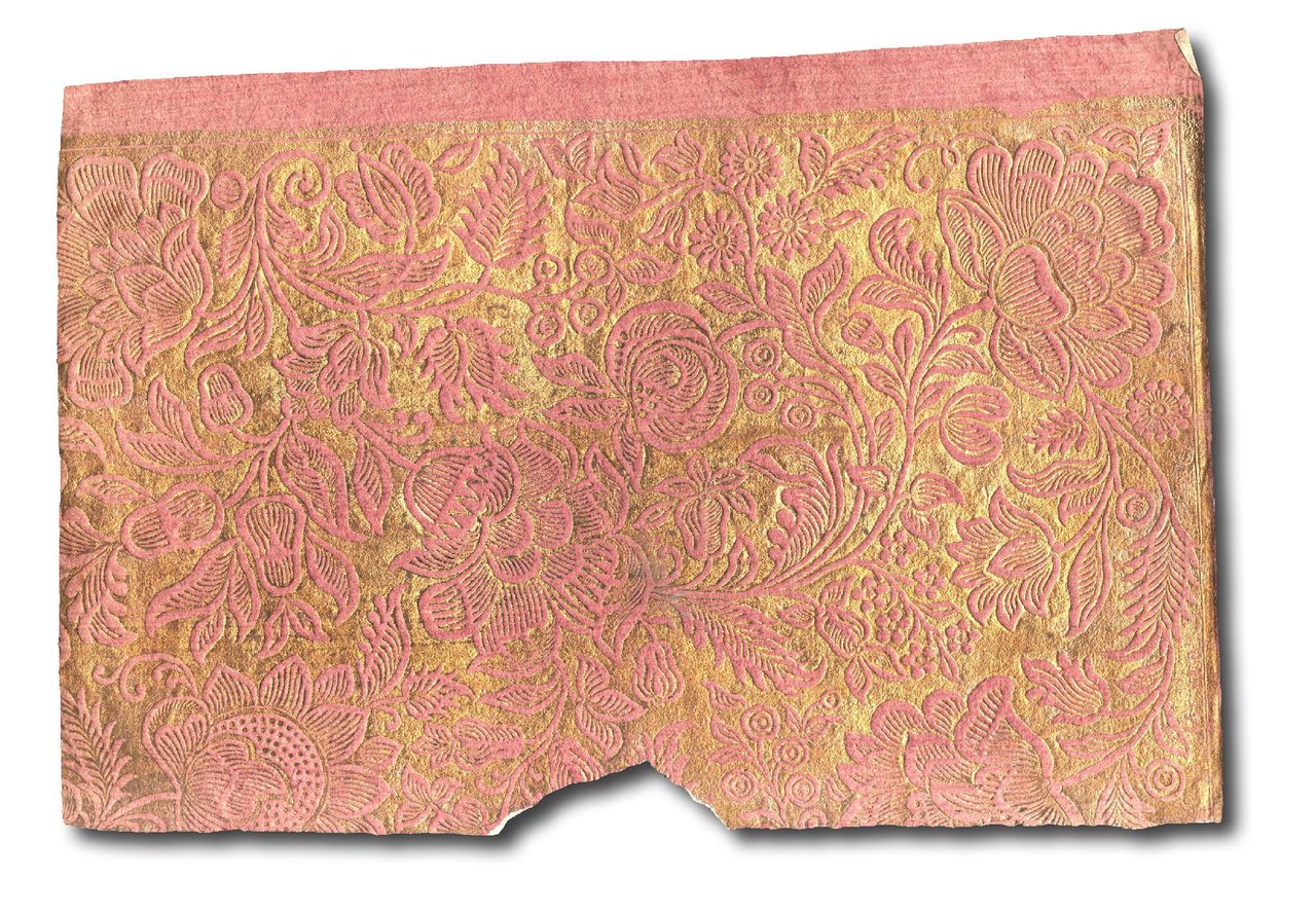 Foglio di carta&amp;nbsp;dorata e goffrata