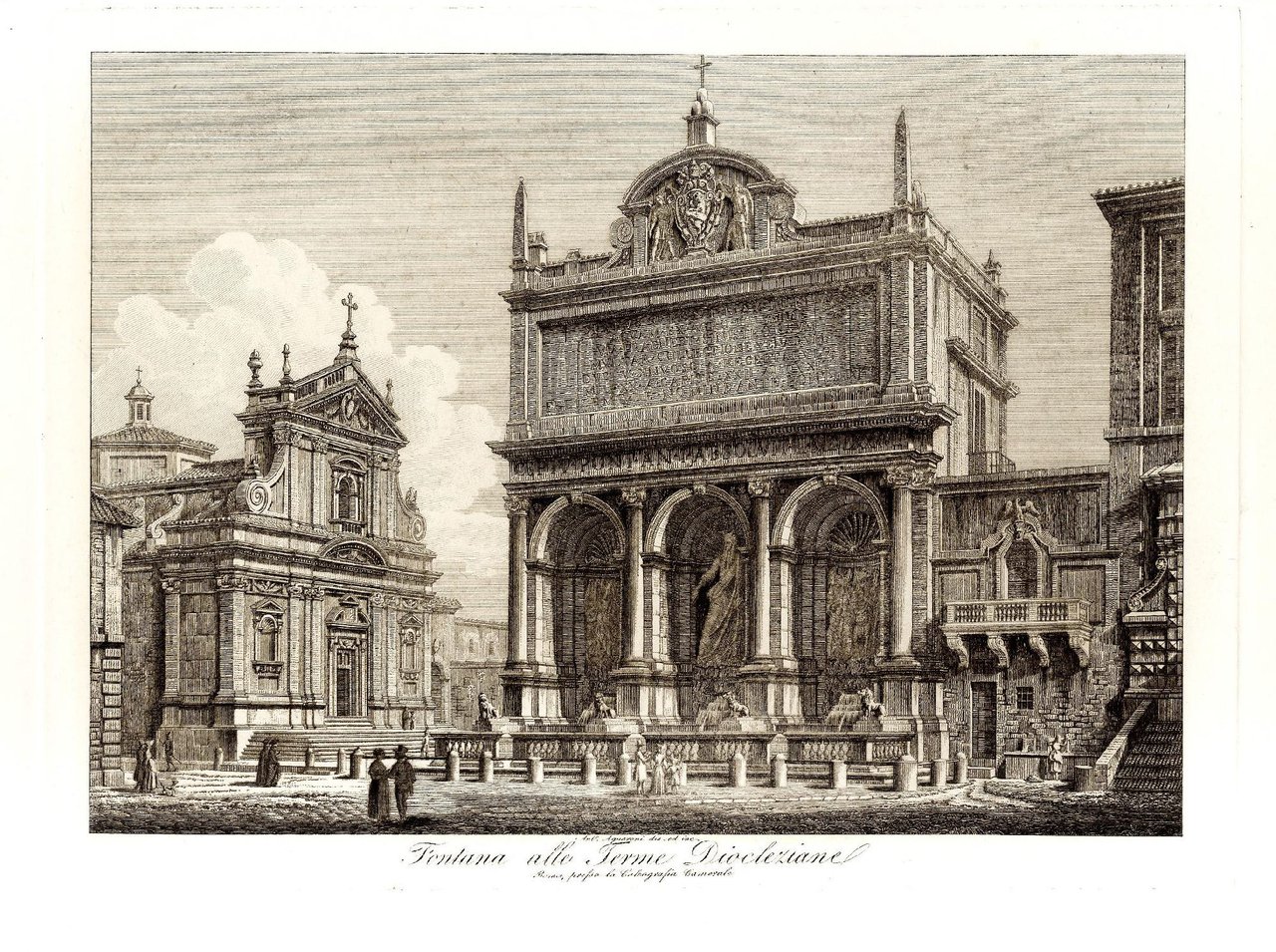 Fontana alle Terme Diocleziane.