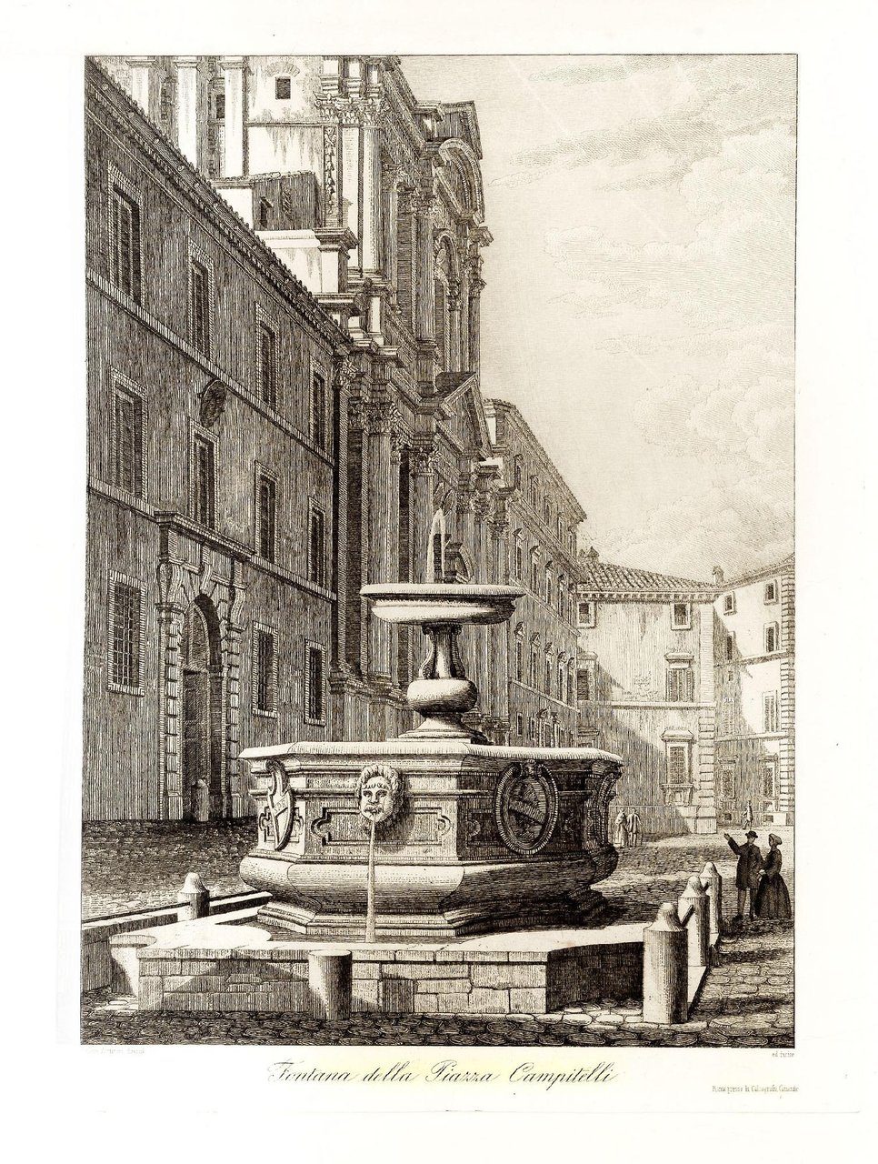 Fontana della piazza Campitelli.