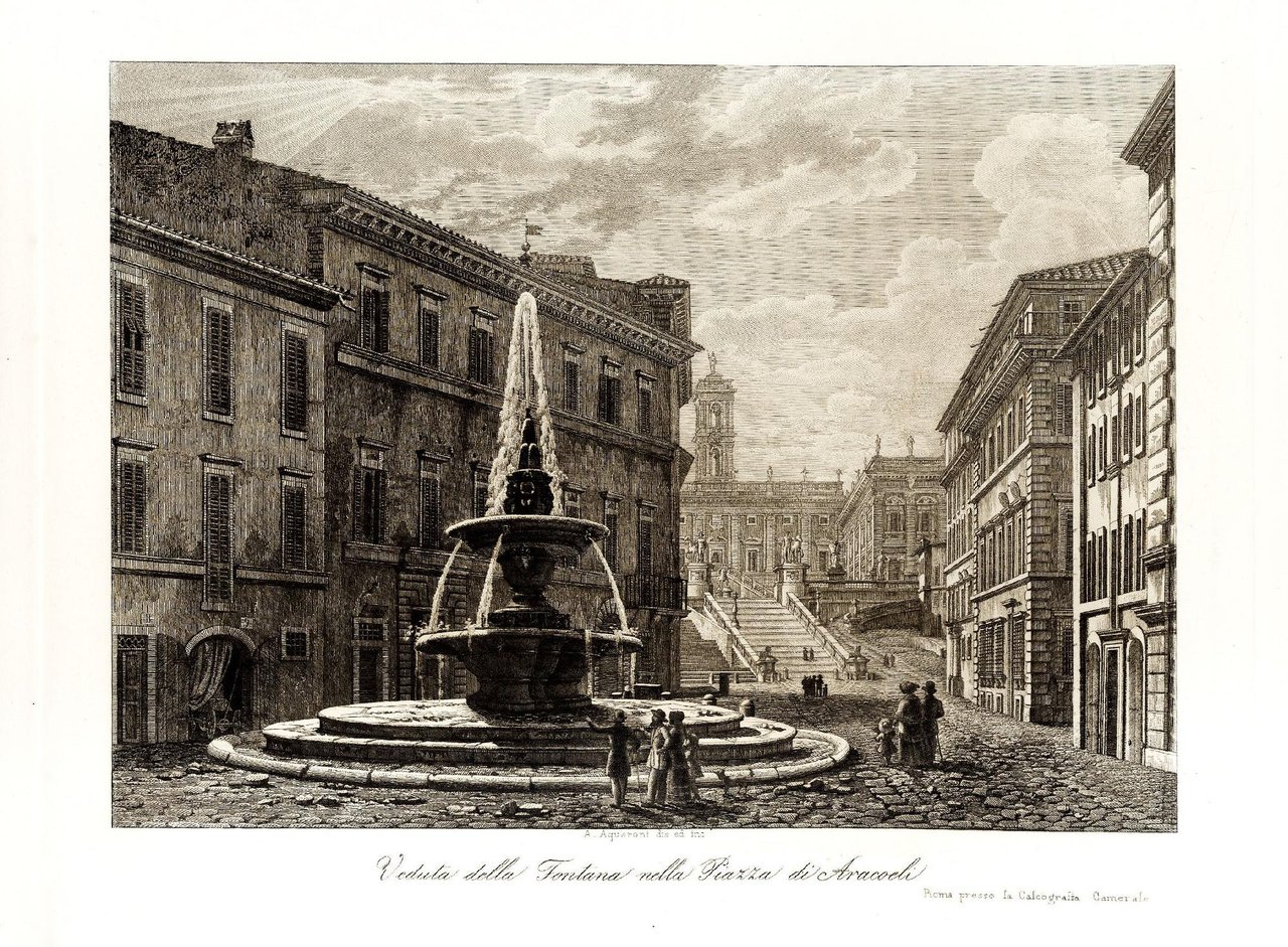 Fontana nella Piazza di Aracoeli