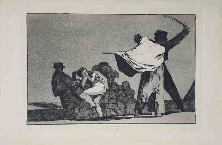 Four original etchings from Los Proverbios, in their first impression …