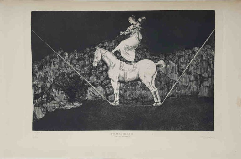 Four original etchings from Los Proverbios, in their first impression …