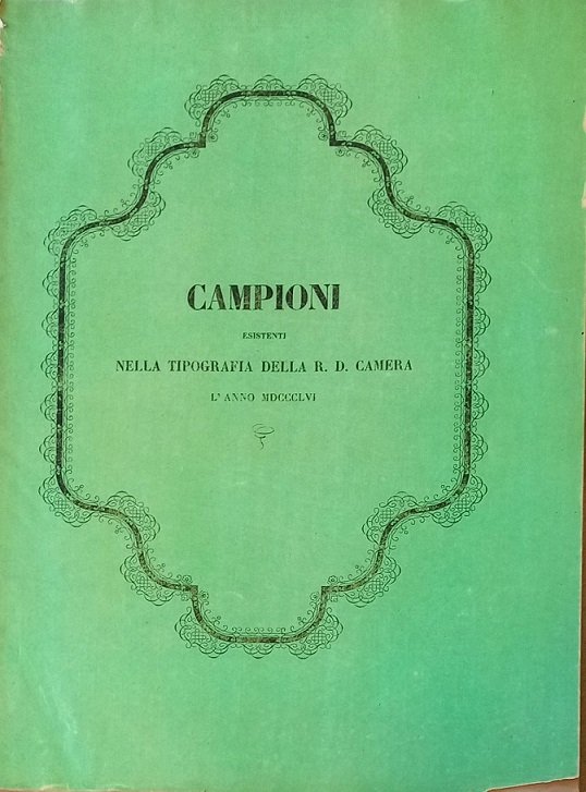 FREGI E VIGNETTE della R. Tipografia Camerale