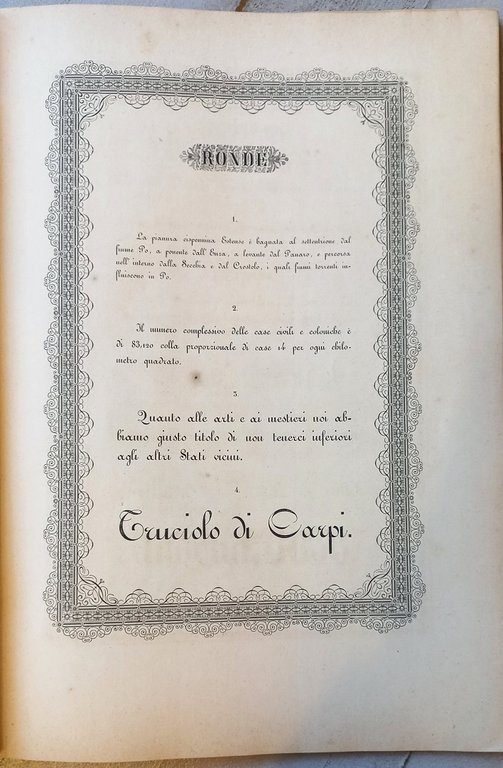 FREGI E VIGNETTE della R. Tipografia Camerale
