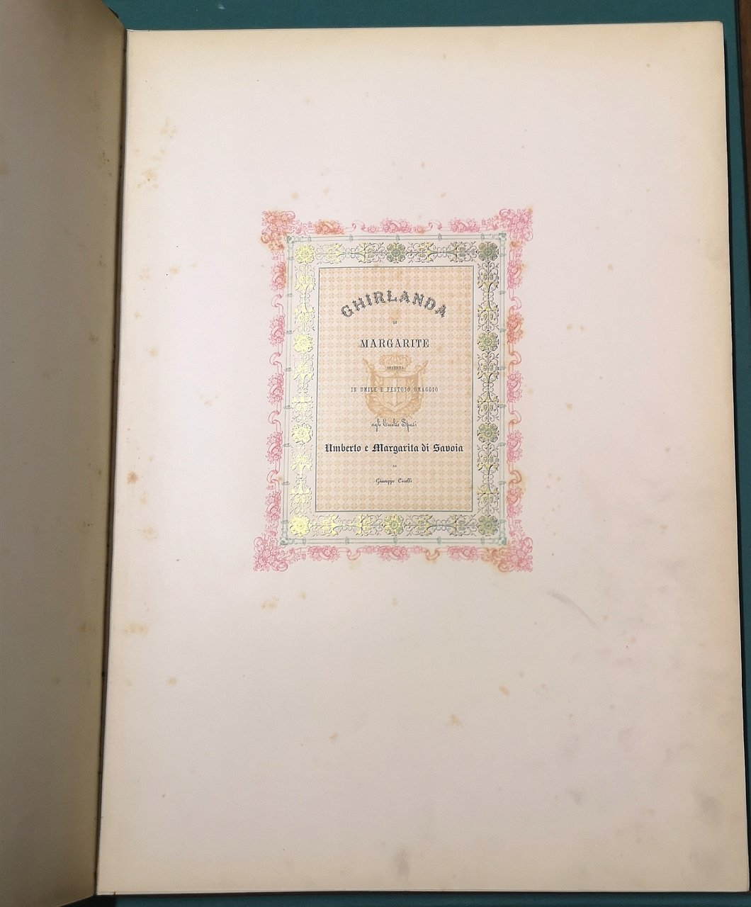 Ghirlanda di margarite offerta in umile e festoso omaggio agli …