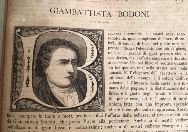 Giambattista Bodoni. Bollettino Bibliografico Illustrato dello stabilimento Sonzogno in Milano. …