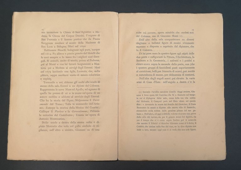 Gli affreschi del palazzo Finzi in Sassuolo (Provincia di Modena).