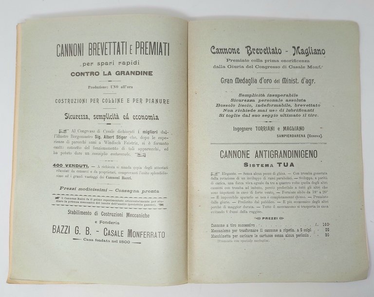Gli spari contro la grandine.&amp;nbsp;Atti del Primo Congresso dei Consorzi …