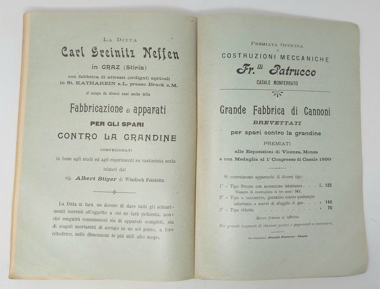 Gli spari contro la grandine.&amp;nbsp;Atti del Primo Congresso dei Consorzi …