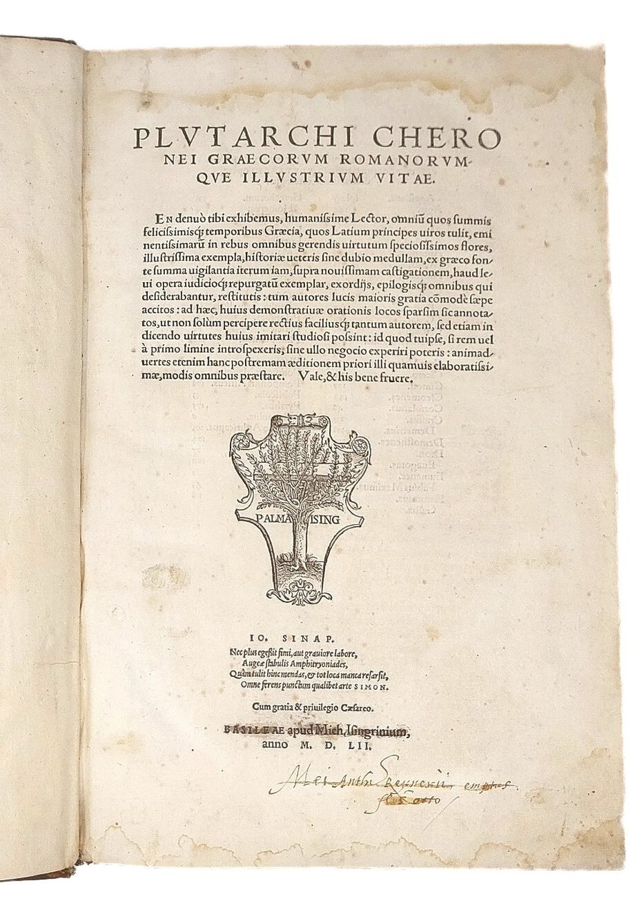 Graecorum Romanorumque illustrium vitae.