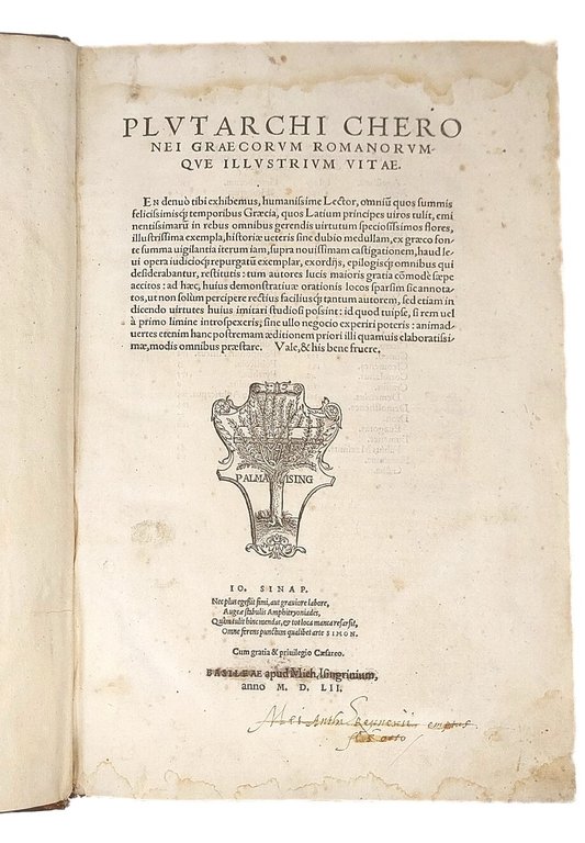 Graecorum Romanorumque illustrium vitae. | Immagine Gallery 1