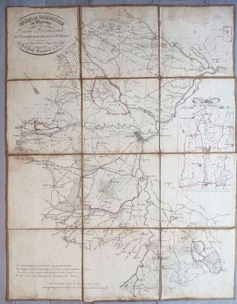 Guida del cacciatore in Piemonte ossia Carta Perimetrale dei Distretti …