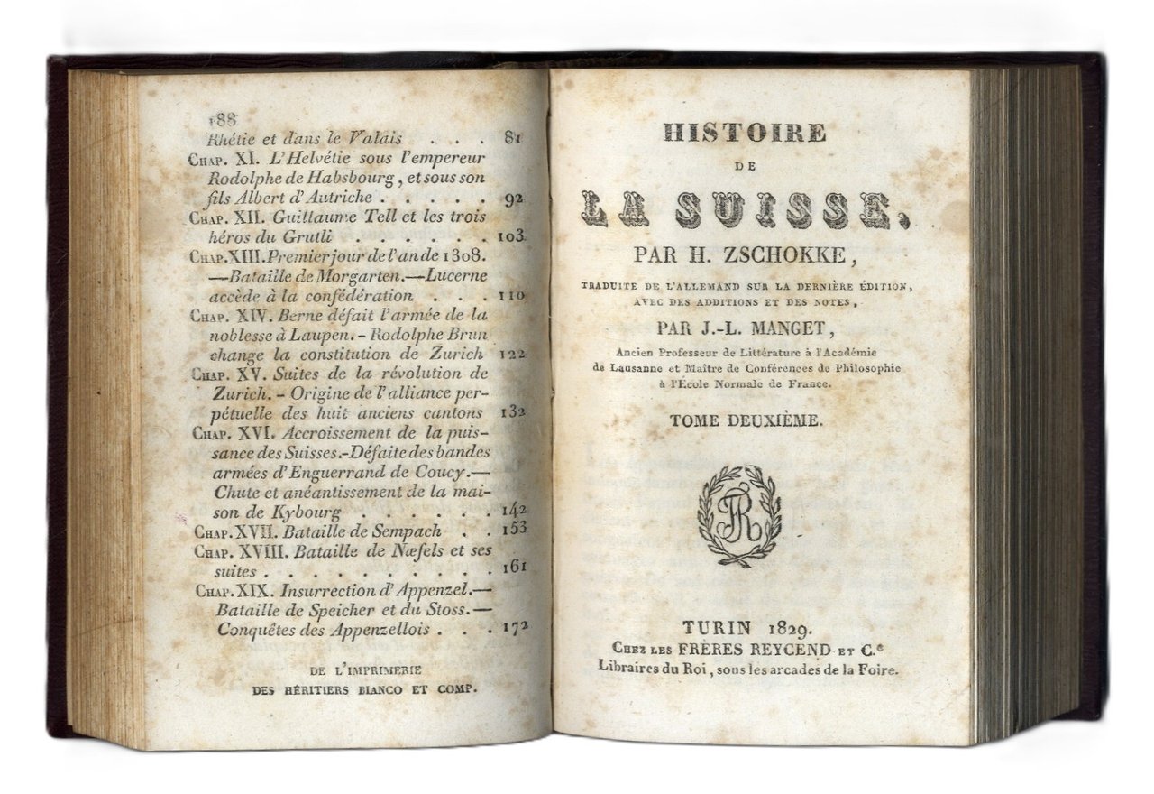 Histoire de la Suisse, traduite de l'allemand...avec additions et notes …