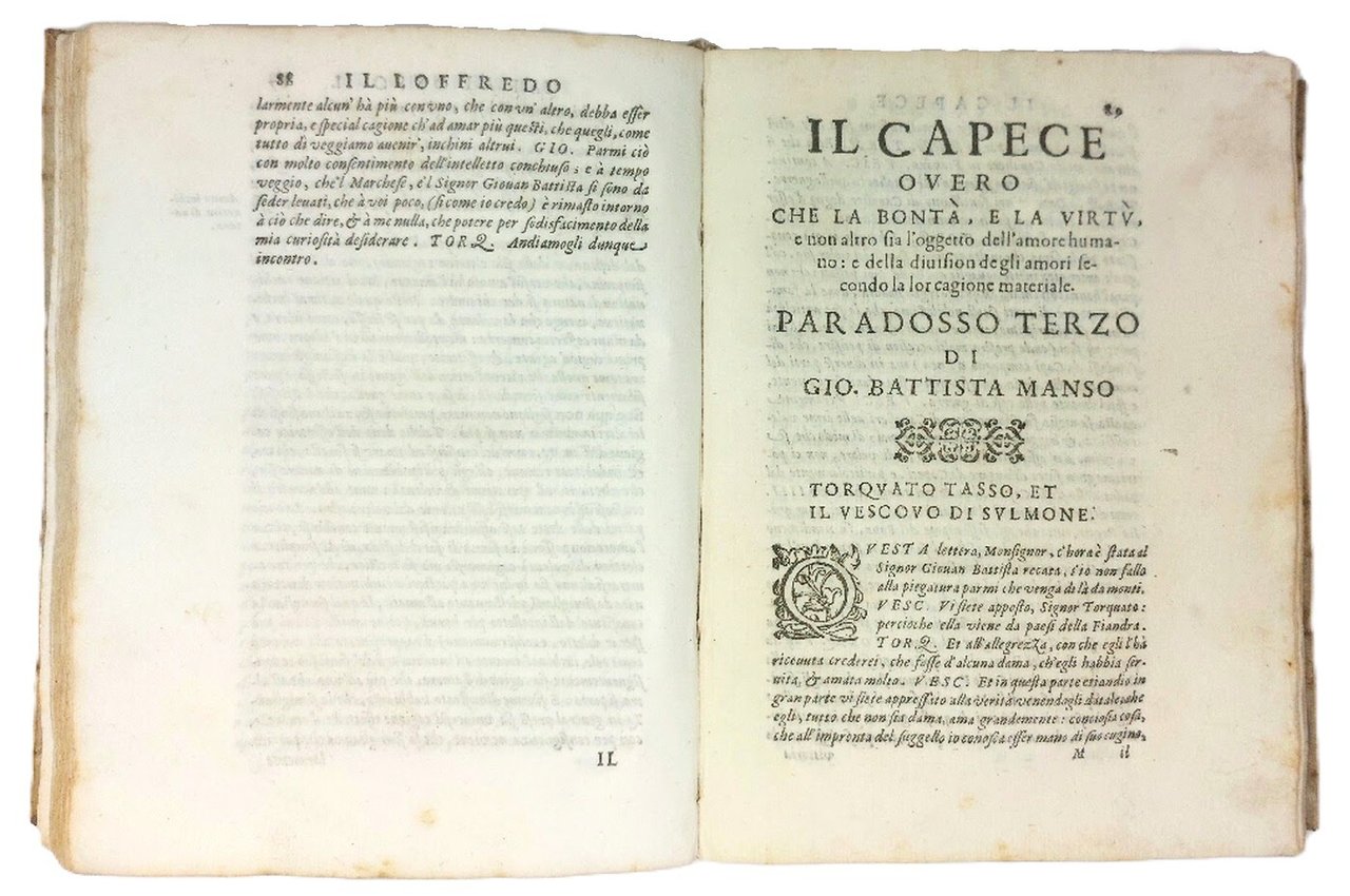 I Paradossi overo dell'Amore. Dialogi.