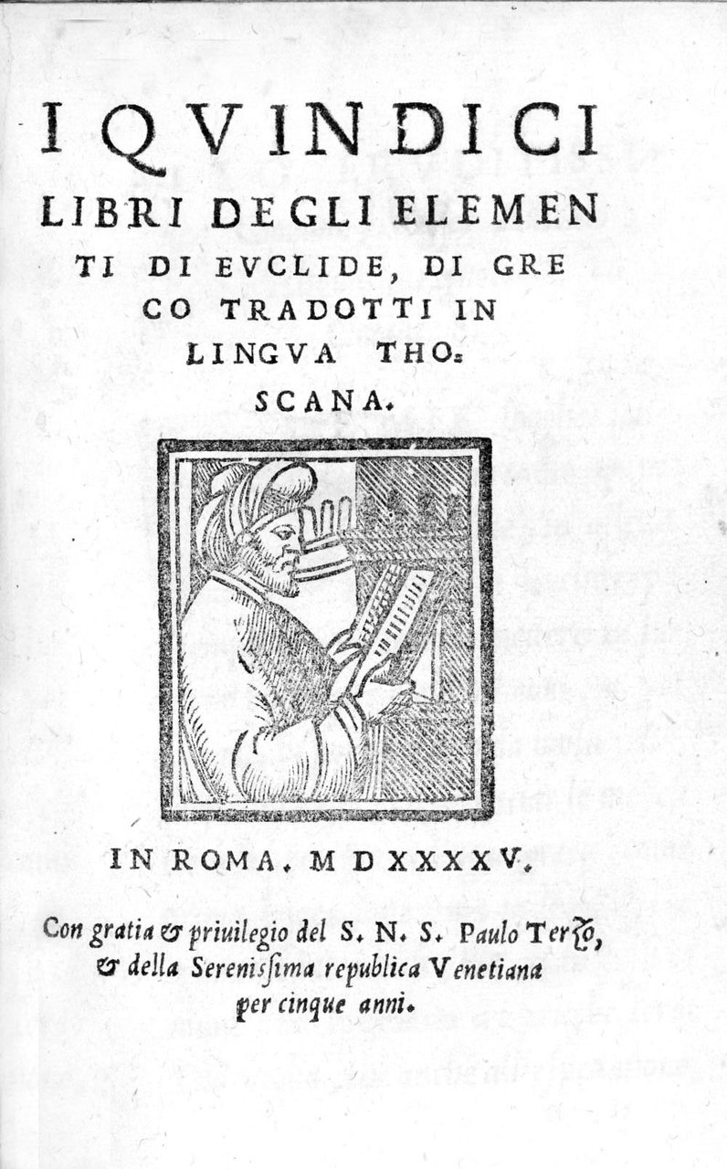 I quindici libri degli Elementi di Euclide, di greco tradotti …