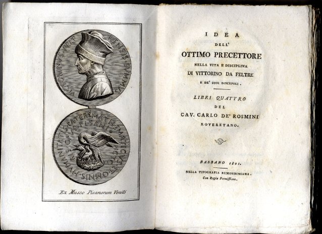Idea dell'ottimo precettore&amp;nbsp;nella vita e disciplina di Vittorino da Feltre.