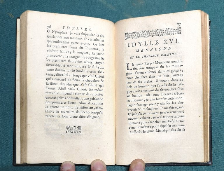 Idylles et poemes champetres, traduits de l'allemand par M. Huber.