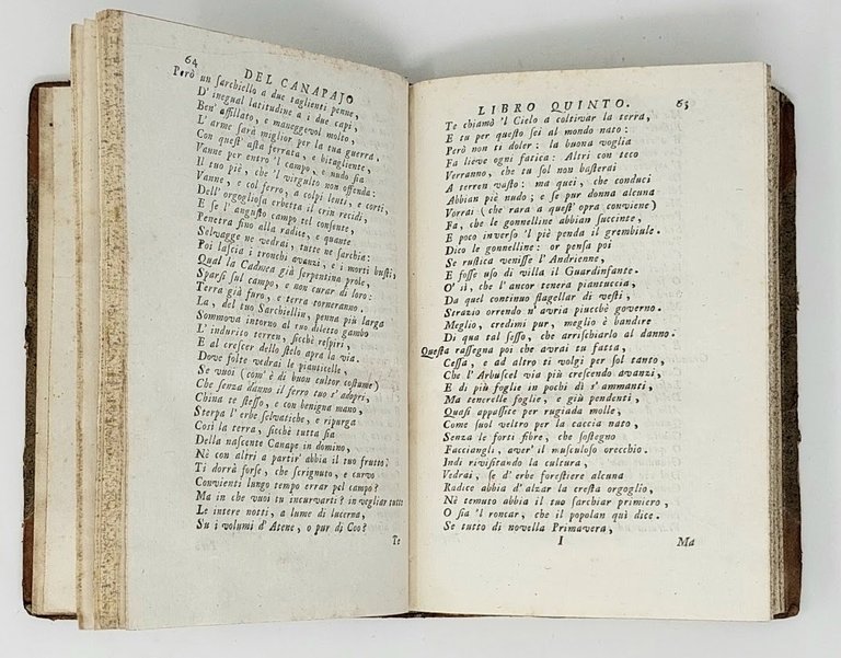 Il canapajo libri VIII con le annotazioni.&amp;nbsp;(Legato con:) Coltivazione delle …