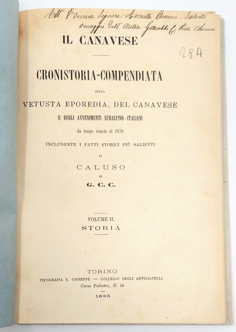 Il Canavese: Caluso cronistorico-corografico nei suoi rapporti colla storia della …
