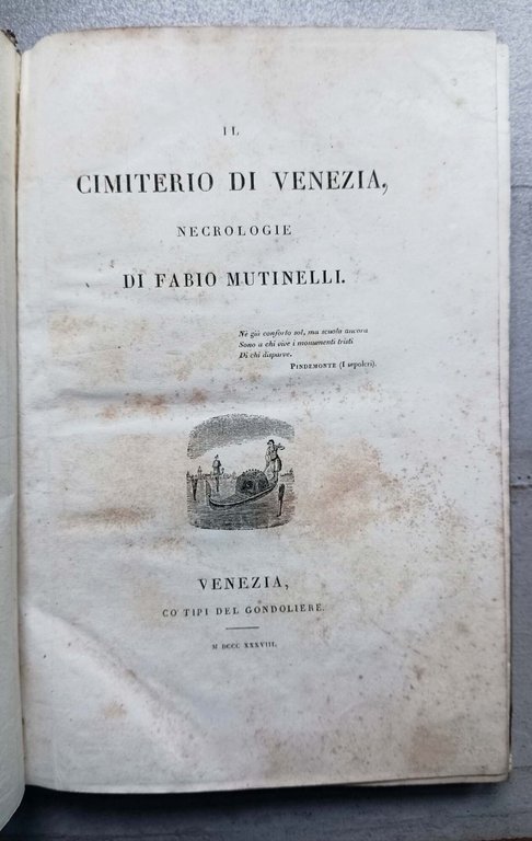 Il cimitero di Venezia, necrologie - L'Isola di S. Michele …