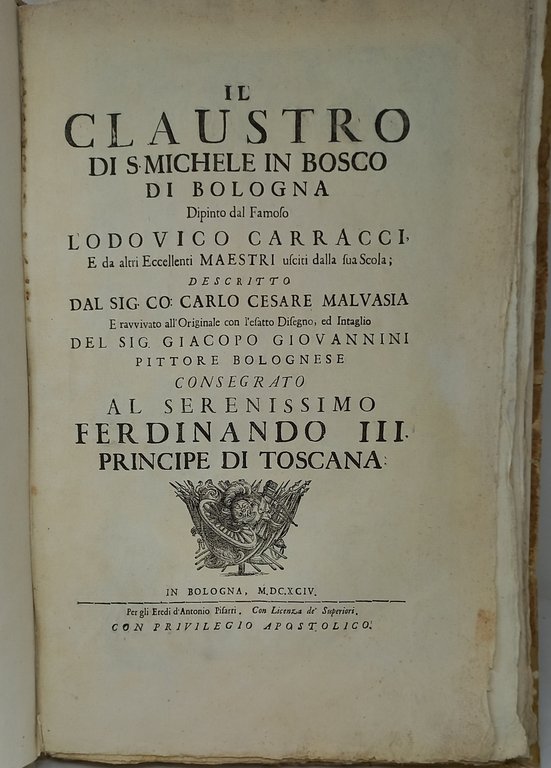 Il Claustro di S. Michele in Bosco di Bologna dipinto …