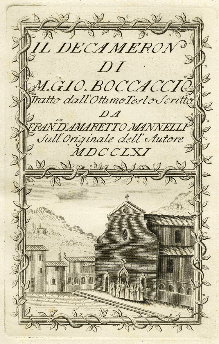 Il Decameron tratto dall'ottimo testo scritto da Francesco d'Amaretto Mannelli …