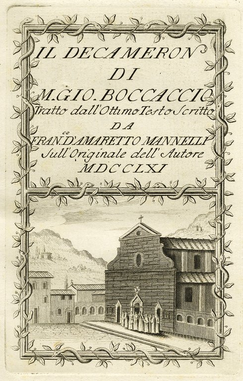 Il Decameron tratto dall'ottimo testo scritto da Francesco d'Amaretto Mannelli sull'originale dell'autore.&amp;nbsp;