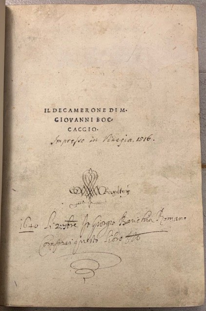Il Decamerone.