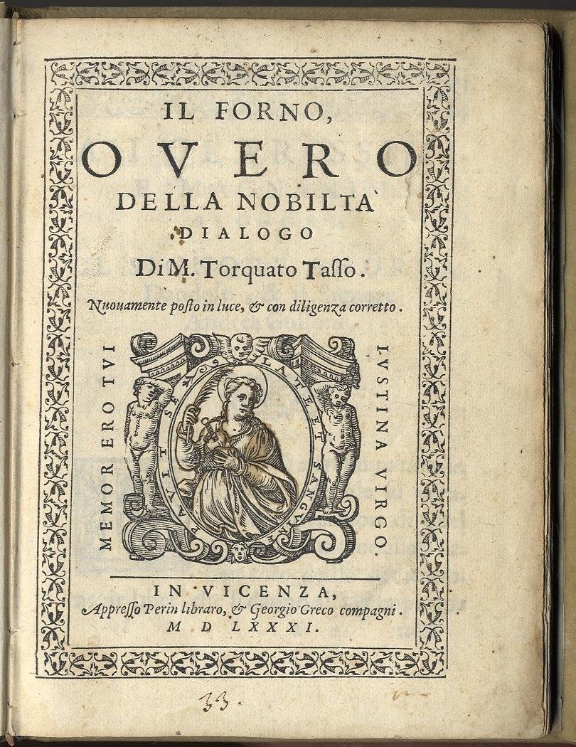 Il Forno, o Vero della Nobilt&amp;agrave;. Dialogo.&amp;nbsp;Nuovamente posto in luce, …