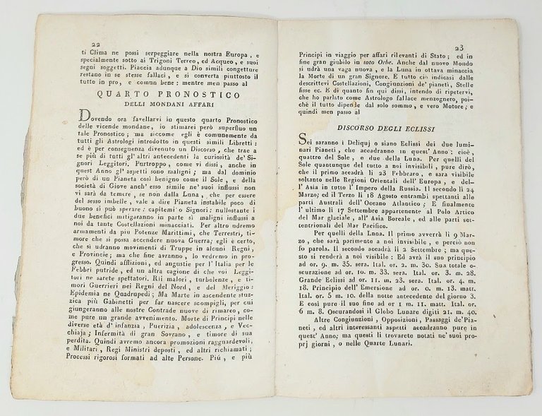 Il giro astronomico del celebre astronomo, fisico, e cabalista Pietro …