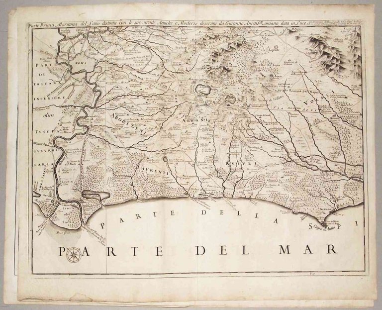Il Lazio con le sue piu cospicue strade antiche e …