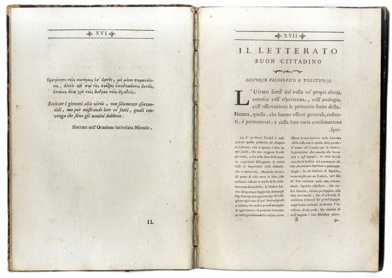 Il letterato buon cittadino discorso filosofico e politico di sua …