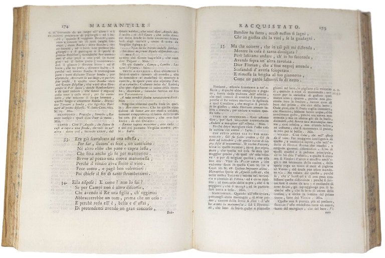 Il Malmantile Racquistato. Colle note di Puccio Lamoni (Paolo Minucci) …