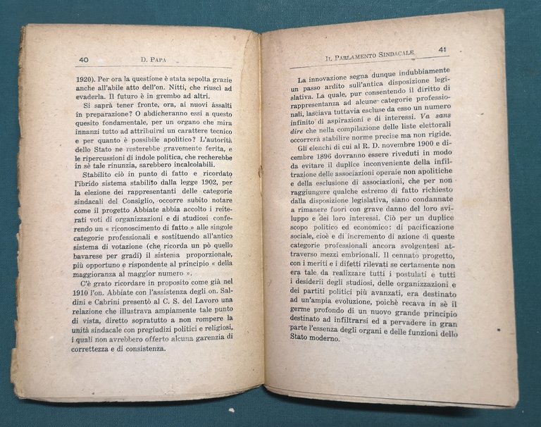 Il Parlamento Sindacale. Prefazione di Filippo Turati.&amp;nbsp;